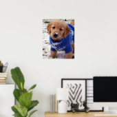 Golden Retriever Puppy Poster (Thuiskantoor)