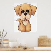 Golden Retriever Puppy Poster (Keuken)