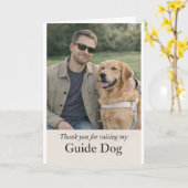 Golden Retriever Puppy Raiser Thank You Kaart (Gele Bloem)