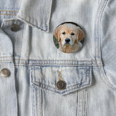 Golden Retriever Puppy Ronde Button 5,7 Cm (In situ)