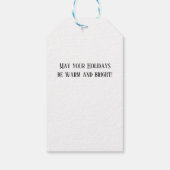 Golden Retriever Puppy Rood Lint Cadeaulabel (Achterkant)