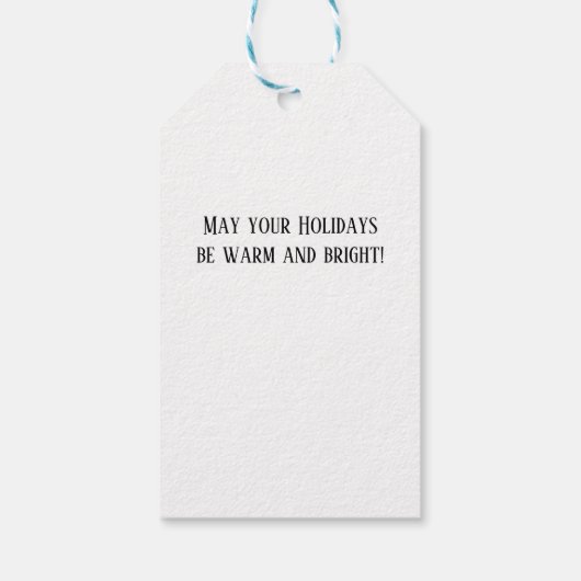 Golden Retriever Puppy Rood Lint Cadeaulabel (Achterkant)