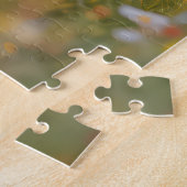 Golden Retriever Puppy Running In a Meadow Legpuzzel (Zijkant)