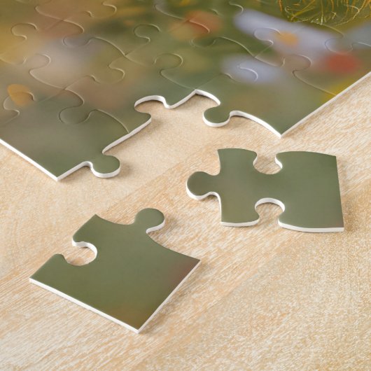 Golden Retriever Puppy Running In a Meadow Legpuzzel (Zijkant)