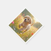 Golden Retriever Puppy Running In a Meadow Servet (Hoek)