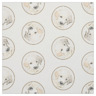 Golden Retriever Puppy Schilderen Originele Hond K Stof