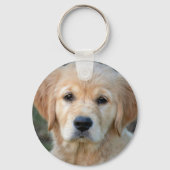 Golden Retriever Puppy Sleutelhanger (Voorkant)