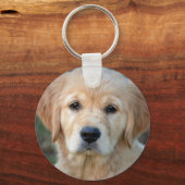 Golden Retriever Puppy Sleutelhanger (Voorkant)