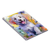 Golden Retriever Puppy Spiral Notitieboek (Rechterzijde)