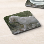 Golden Retriever Puppy Standing Onderzetter (Linkerzijde)