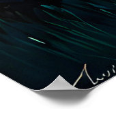 Golden Retriever Puppy Sterrennacht Van Gogh Style Poster (Hoek)