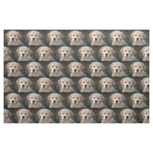 Golden Retriever Puppy Stof (Fat Quarter)