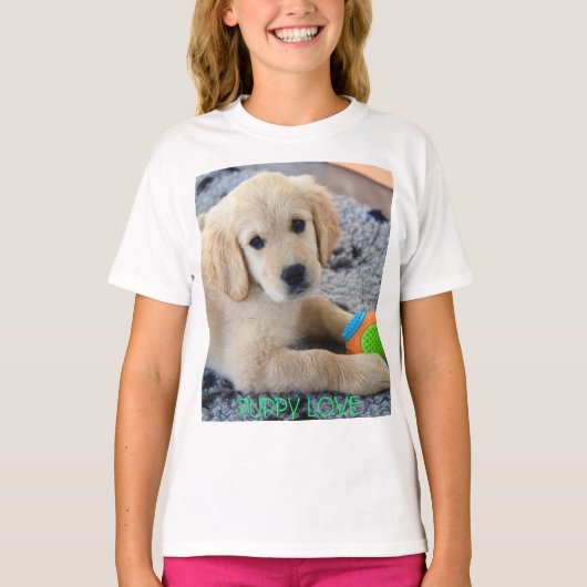 Golden Retriever Puppy T-shirt (Voorkant)