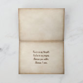 Golden Retriever Puppy Thinking of You Kaart (Binnen)