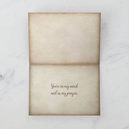 Golden Retriever Puppy Thinking of You Kaart (Binnen)