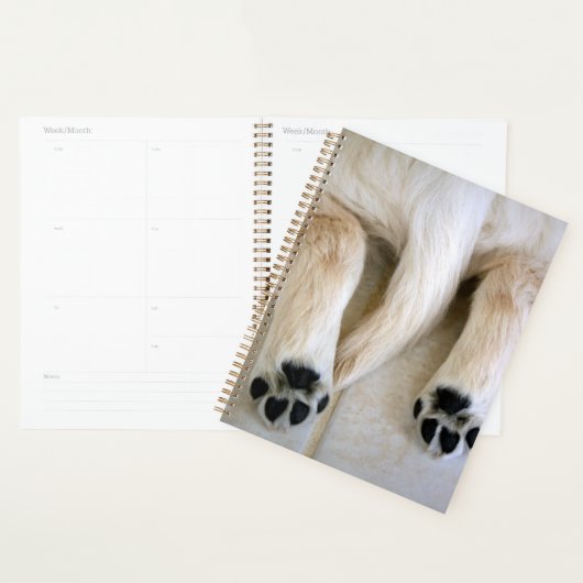 Golden Retriever Puppy Toes Planner (Display)