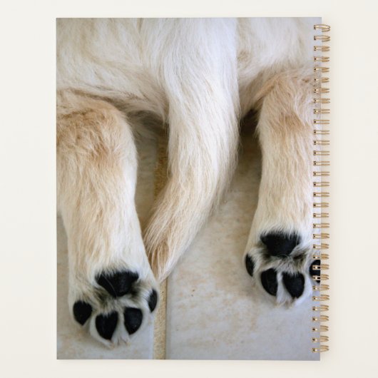 Golden Retriever Puppy Toes Planner (Achterkant)