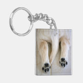 Golden Retriever Puppy Toes Sleutelhanger (Voorkant Links)