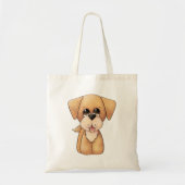 Golden Retriever Puppy Tote Bag (Voorkant)