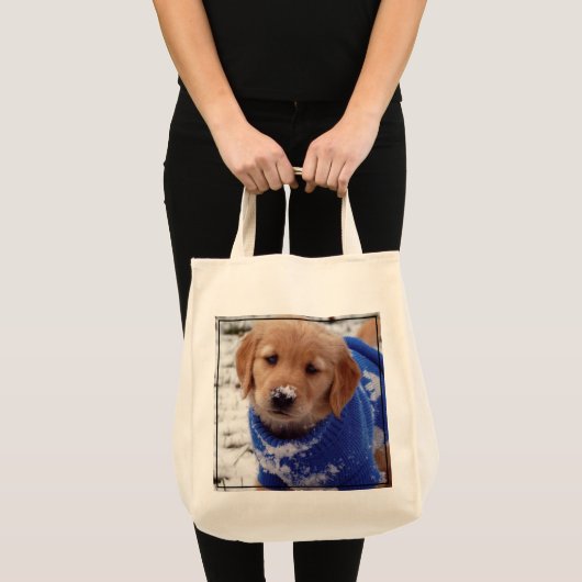 Golden Retriever Puppy Tote Bag (Voorkant (product))