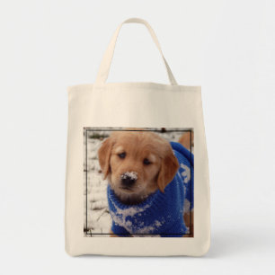 Golden Retriever Puppy Tote Bag
