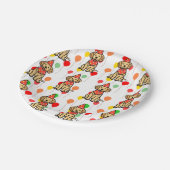 Golden Retriever Puppy Verjaardagsfeestje Borden Papieren Bordje (Gekanteld)