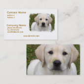 Golden Retriever Puppy Visitekaartje (Voorkant / Achterkant)