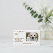 Golden Retriever Puppy Visitekaartje (Staand voorkant)