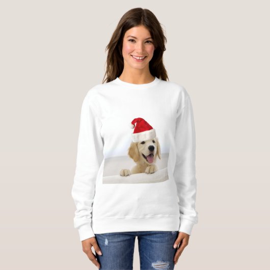 Golden Retriever Puppy vrouw Sweatshirt (Voorkant volledig)