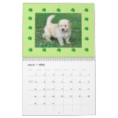 Golden Retriever Puppy Wall Agenda Kalender (Mar 2026)
