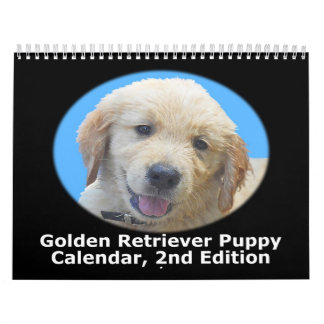 Golden Retriever Puppy Wall Agenda Kalender