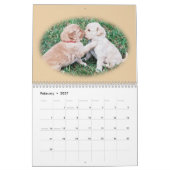 Golden Retriever Puppy Wall Agenda Kalender (Feb 2027)