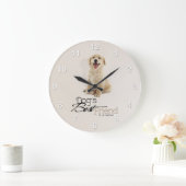 Golden Retriever Puppy Wall klok (Huis)