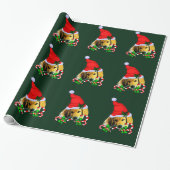 Golden Retriever Puppy Wrapping Paper Cadeaupapier (Uitgerold)