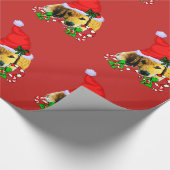 Golden Retriever Puppy Wrapping Paper Cadeaupapier (Hoek)