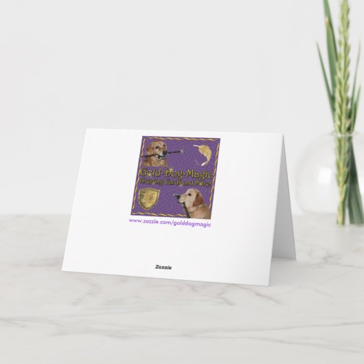 Golden Retriever Pupstachio Shake St. Patty's Day Feestdagen Kaart (Achterkant)