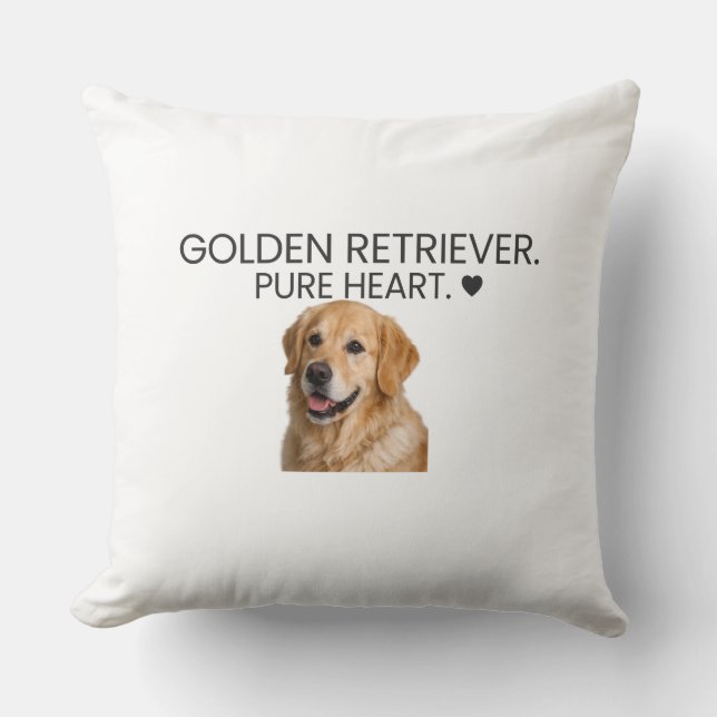 Golden Retriever Pure Heart ♥ Decorative Kussen (Voorkant)