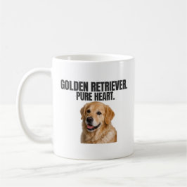 Golden Retriever. Puur Hart. Koffie voor hondenlie Koffiemok