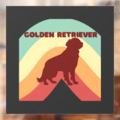 Golden Retriever Raamsticker (Vel 2)