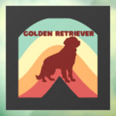 Golden Retriever Raamsticker (Vel 3)