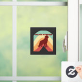 Golden Retriever Raamsticker (Huis)