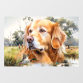 Golden Retriever Raamsticker (Vel)