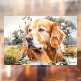 Golden Retriever Raamsticker