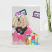 Golden Retriever Rad 80s Verjaardag Kaart (Voorkant)