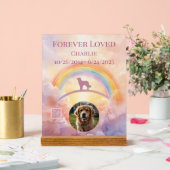 Golden Retriever Rainbow Bridge Memorial Sign Acryl Bord (Huwelijk)