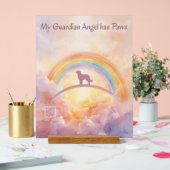Golden Retriever Rainbow Bridge Memorial Sign Acryl Bord (Huwelijk)