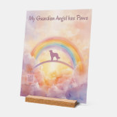 Golden Retriever Rainbow Bridge Memorial Sign Acryl Bord (Hoek)