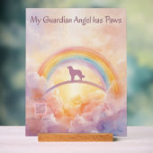 Golden Retriever Rainbow Bridge Memorial Sign Acryl Bord (Neutraal)