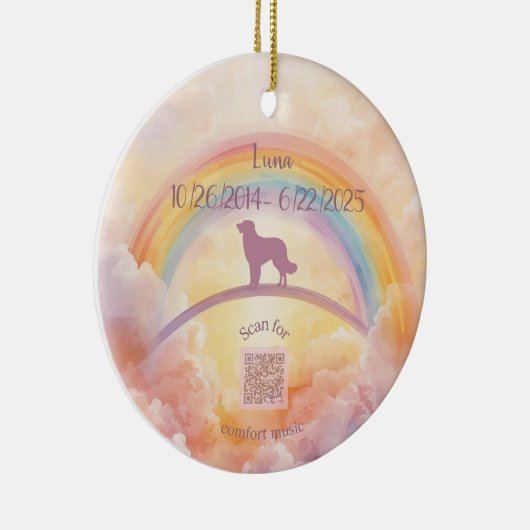 Golden Retriever Rainbow Bridge Ornament (Rechts)