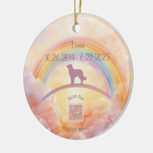 Golden Retriever Rainbow Bridge Ornament (Links)